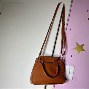 Brown Satchel with Removable Crossbody Strap Bag